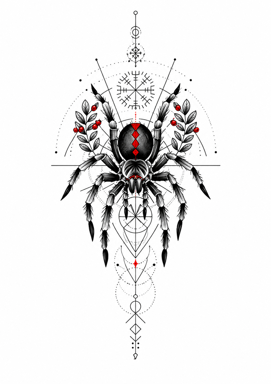 Black Widow - 5 x 17 cm