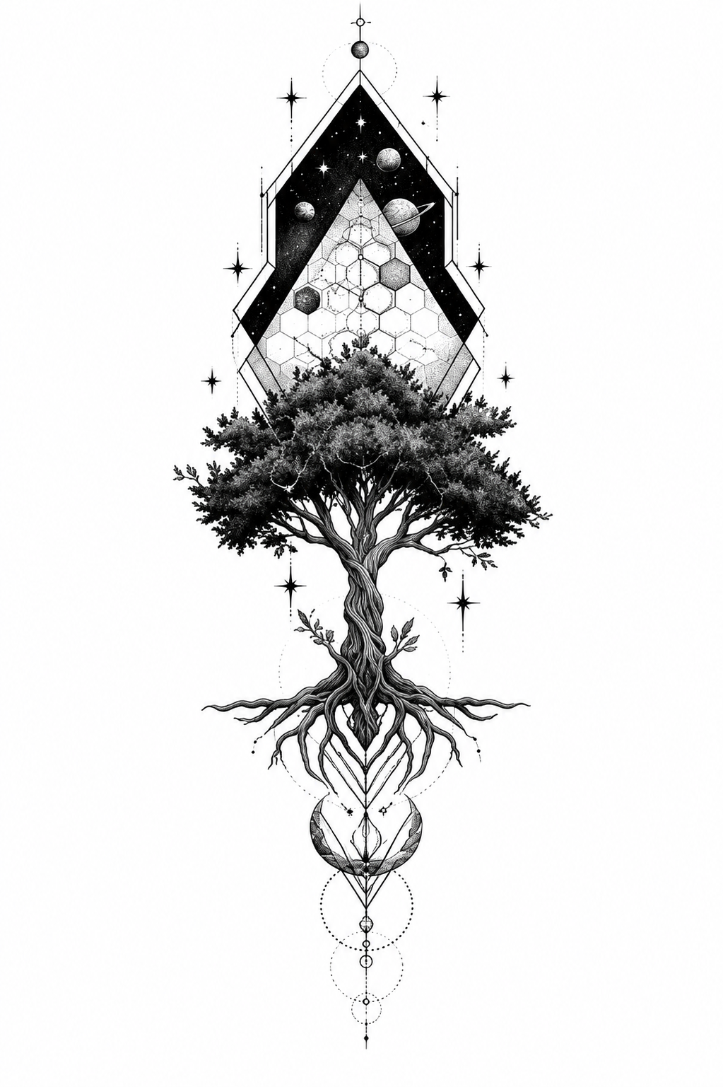 Arbre Cosmique - 5 x 17 cm