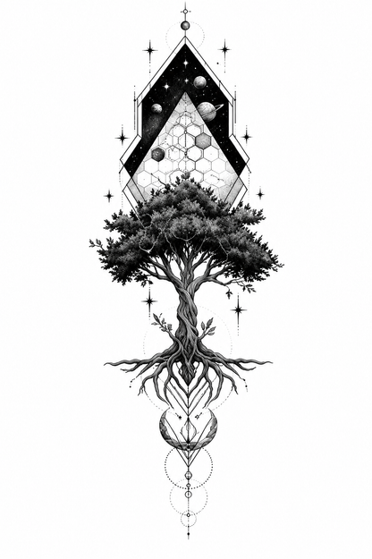 Arbre Cosmique - 5 x 17 cm