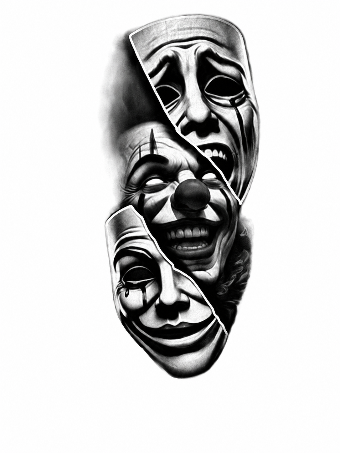 Masques Brisés - 10 x 20 cm